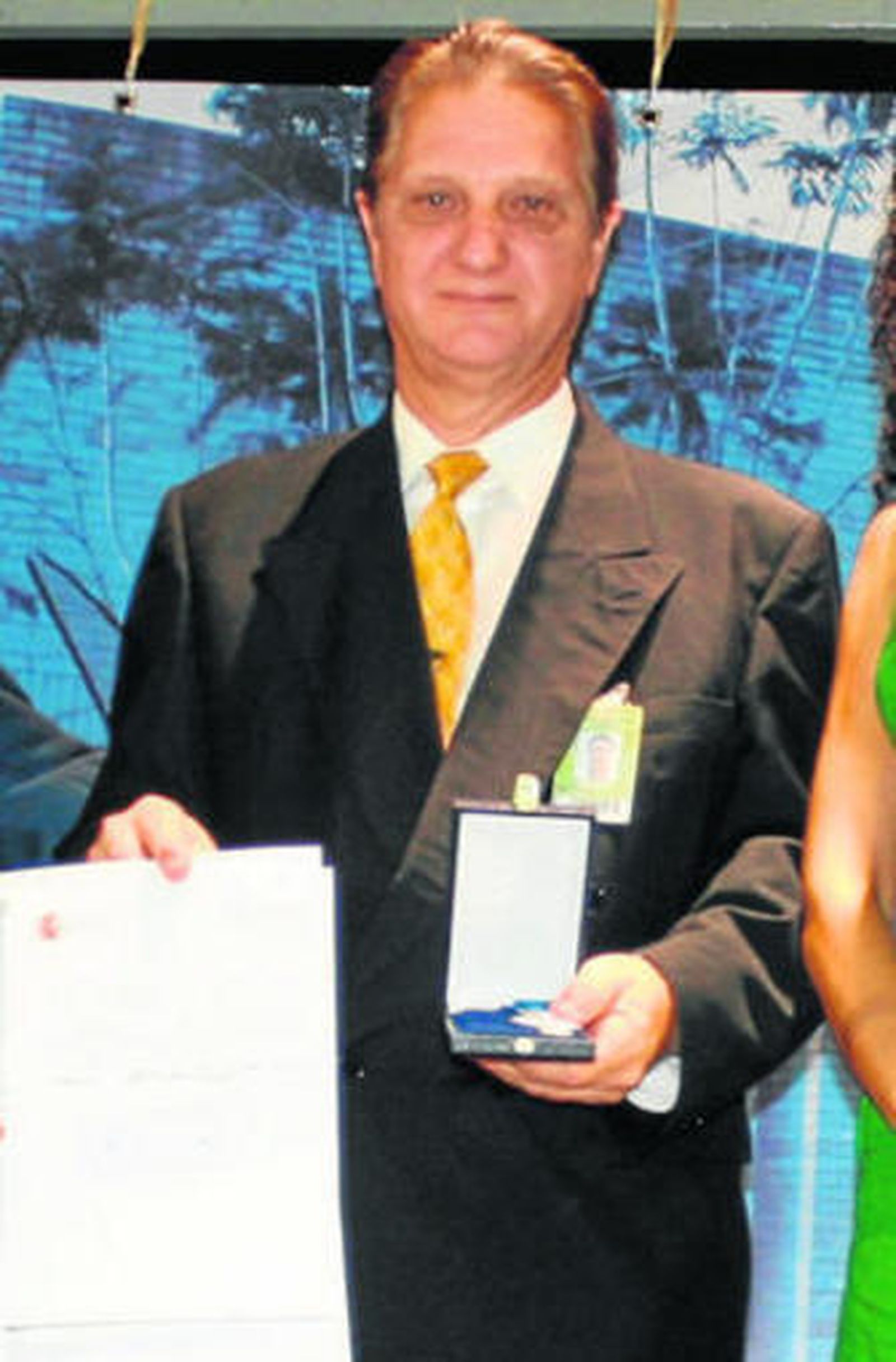 Pedro Naranjo, el día que recibió el galardón de Instituciones Penitenciarias.