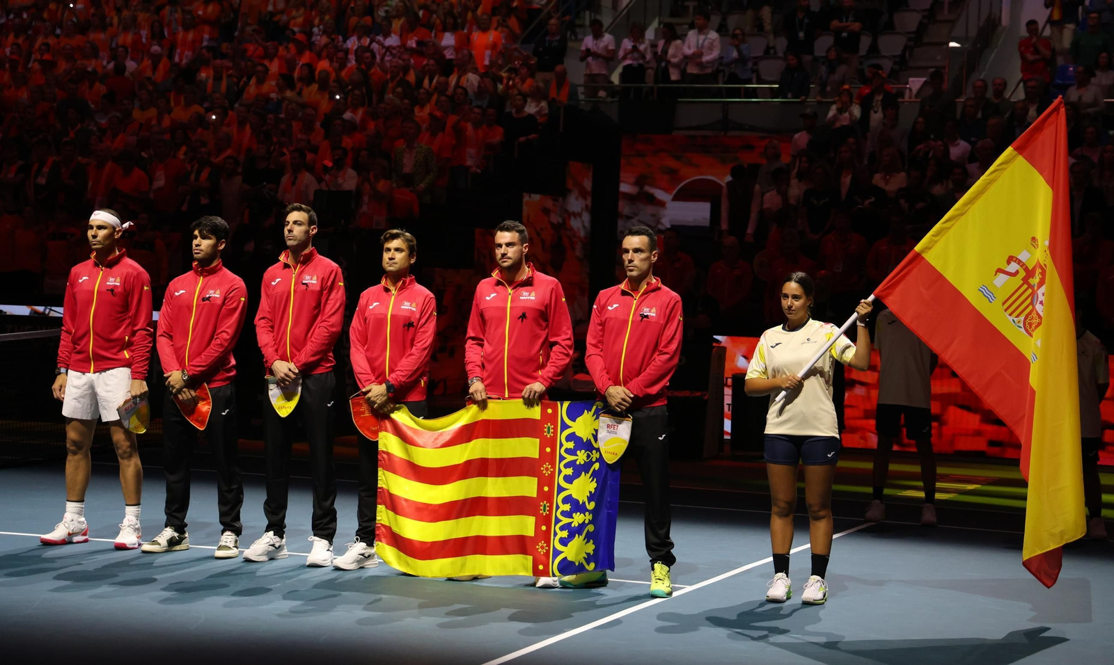Las lágrimas de Rafa Nadal al sonar el himno antes de su última Copa Davis
