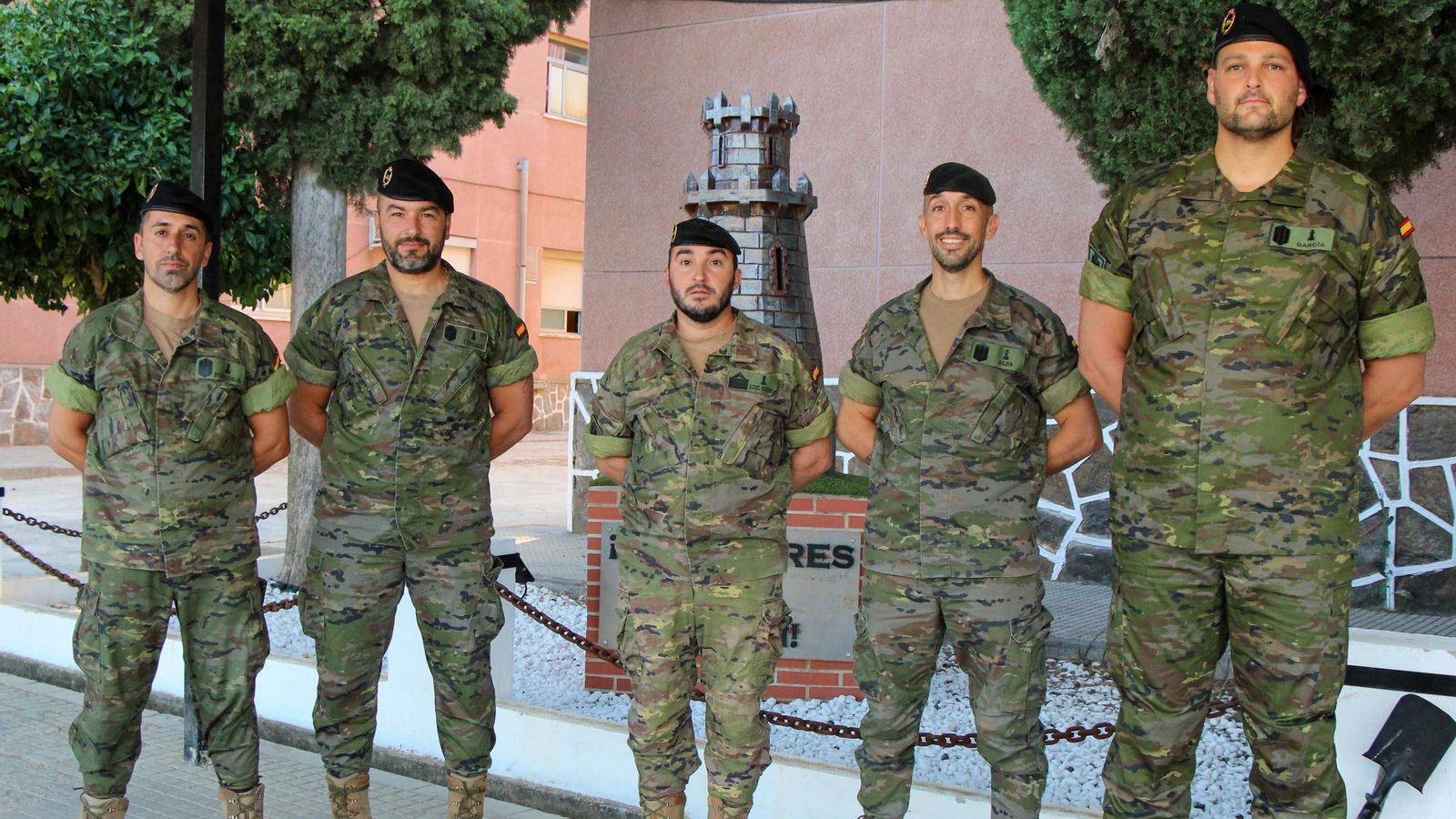 Los militares participantes en el operativo. Los militares participantes en el operativo.