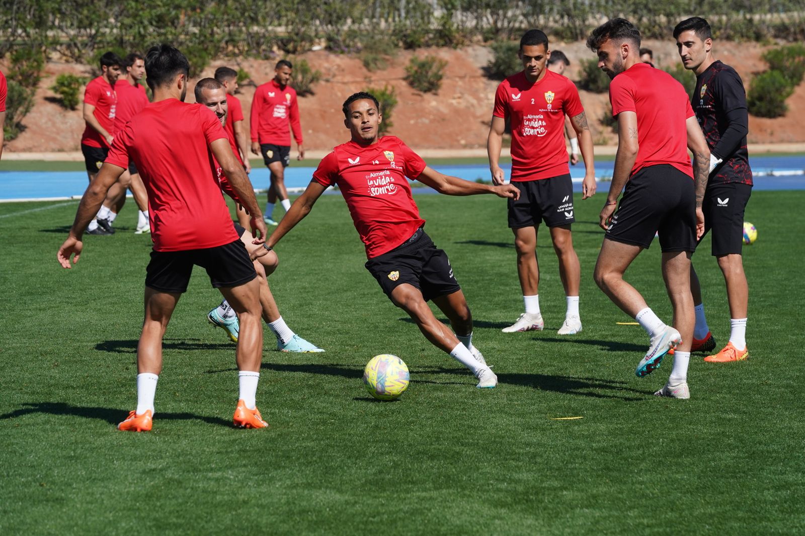 Así ha sido el entrenamiento de la UD Almería este jueves
