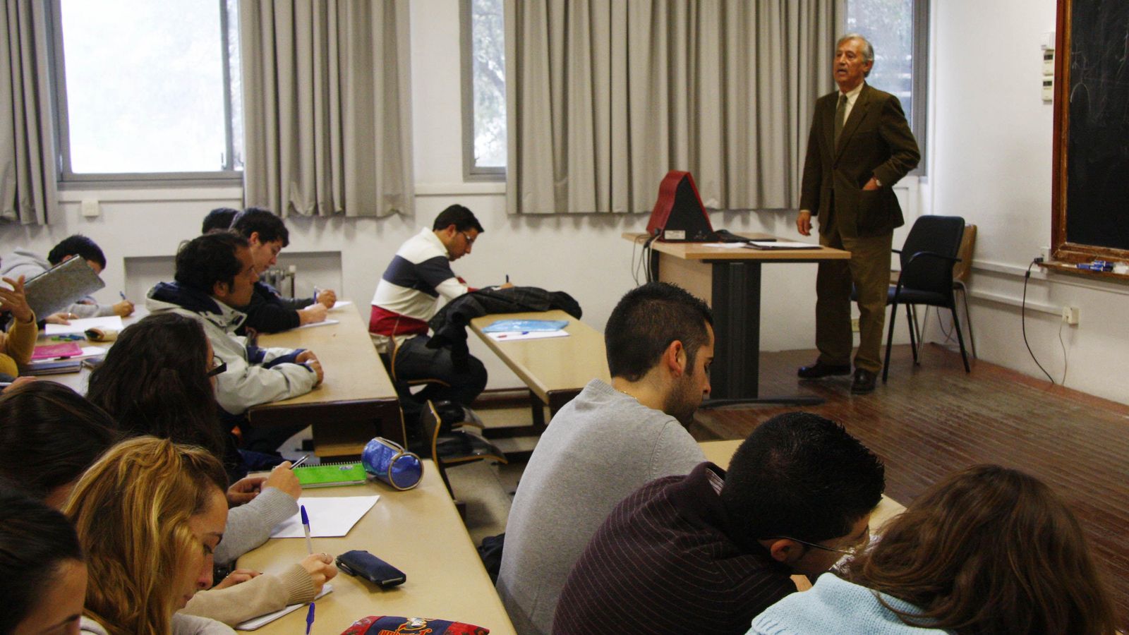 Aula de la Escuela de Ingeniería de la Edificación.