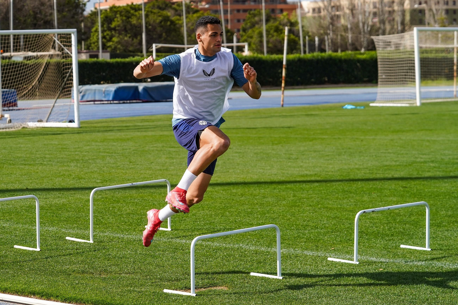 Kaiky durante un entrenamiento en el anexo del curso pasado