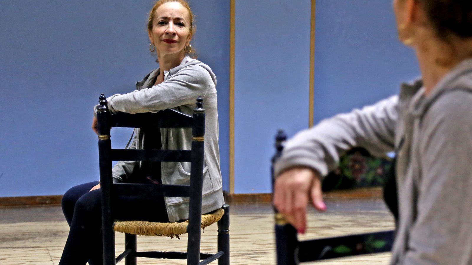 La Chiqui, en su estudio de la calle Empedrada.