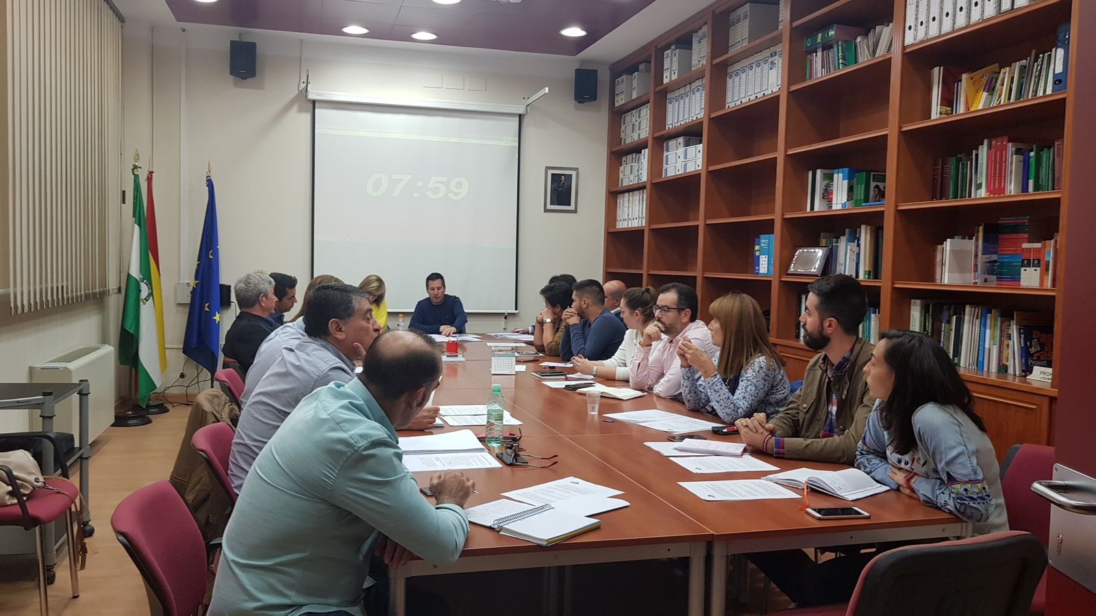 Un momento del Pleno del Ayuntamiento de Peñarroya-Pueblonuevo.