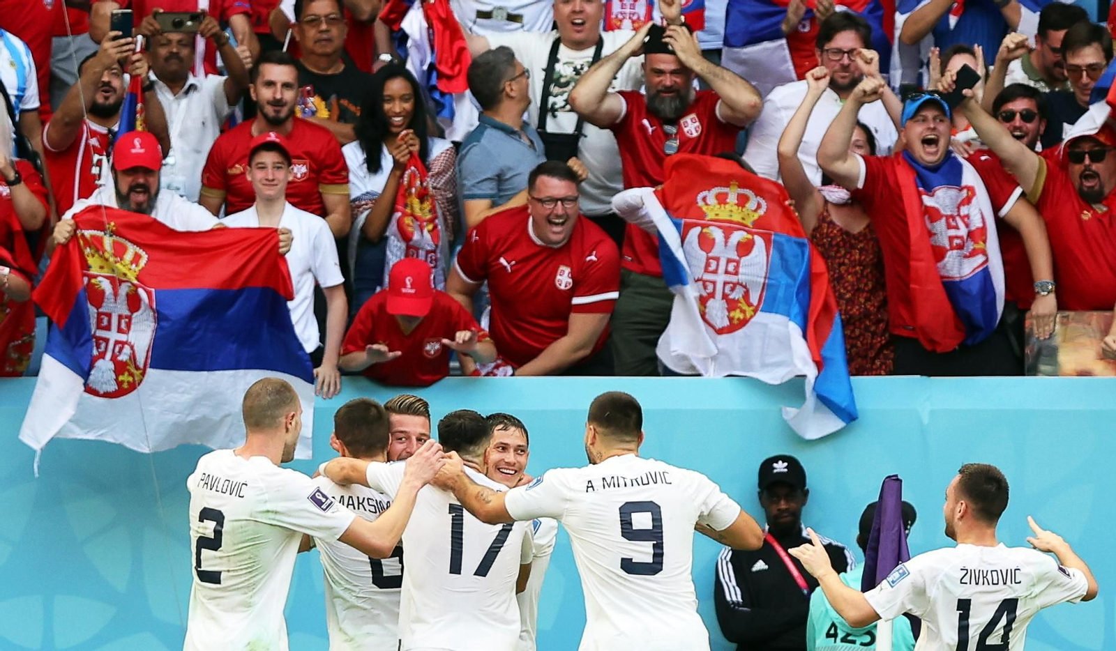 Las imágenes del Camerún - Serbia