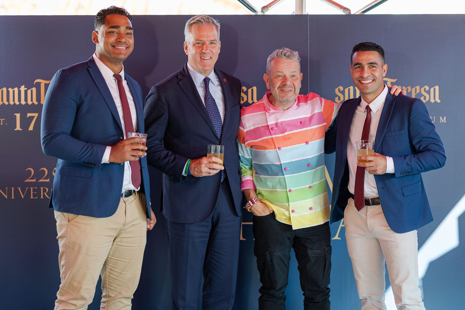 De izquierda a derecha: Wilkinson Arrieta, Alberto Vollmer, Alberto Chicote y Anther Herrera.