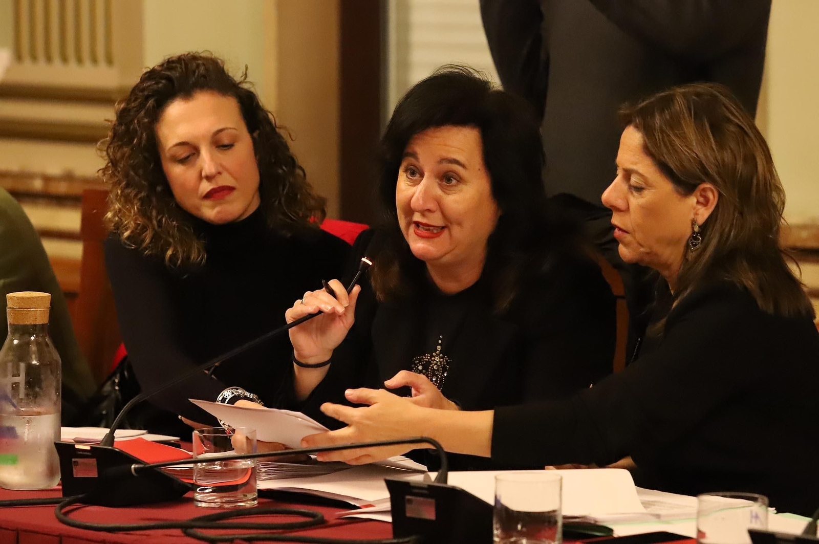 Imágenes del pleno del Ayuntamiento de Huelva