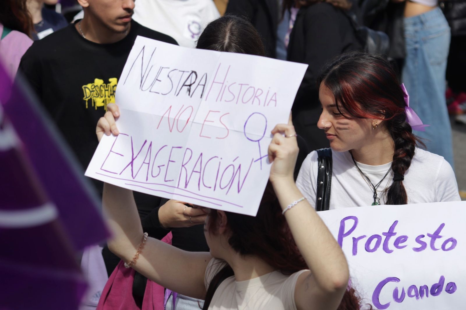 La manifestación del 8M en Málaga, en fotos