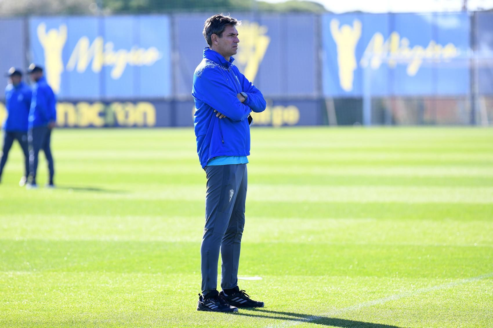 Pellegrino en una sesión en El Rosal.