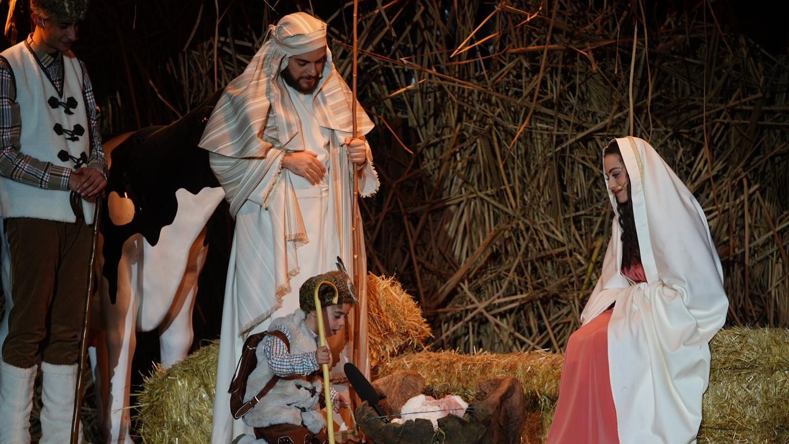 Un portal de Belén.