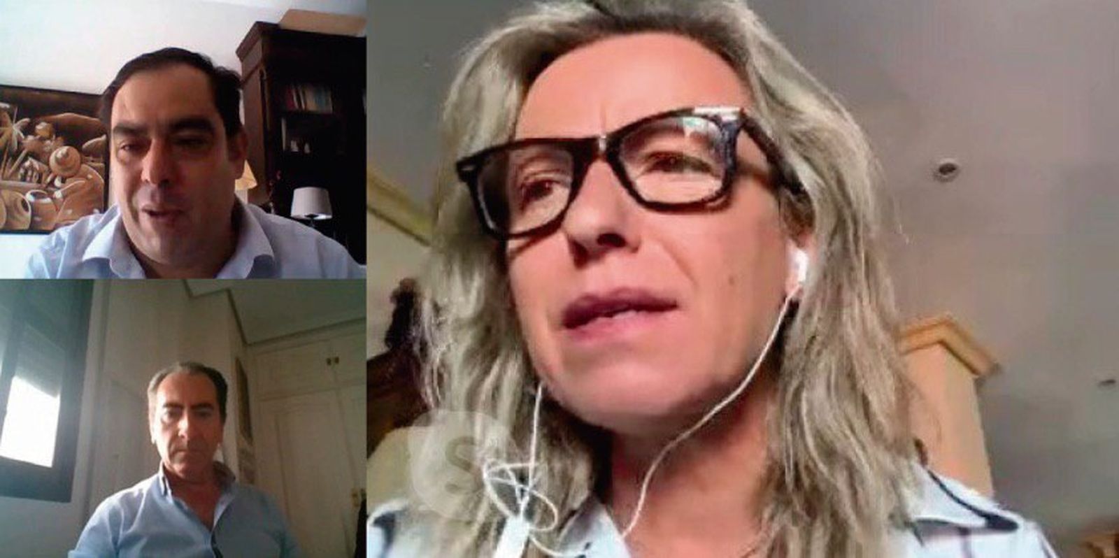 Un momento de la vídeoconferencia.