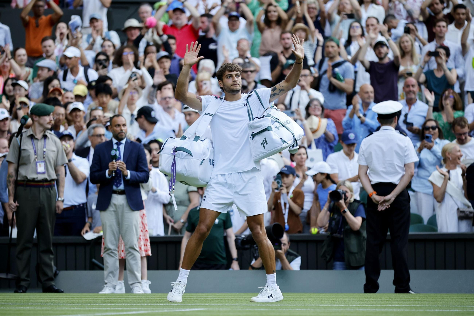 Las fotos de Wimbledon con las clasificaciones de Djokovic y Sinner