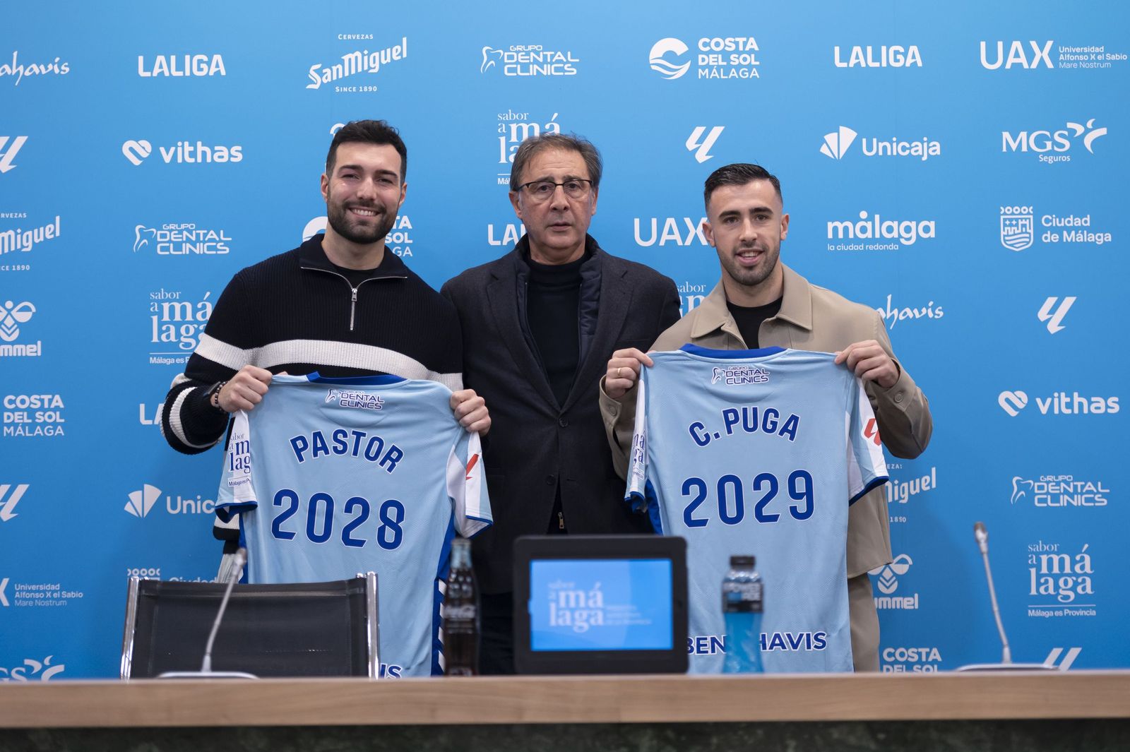 Loren Juarros, con Pastor y Puga