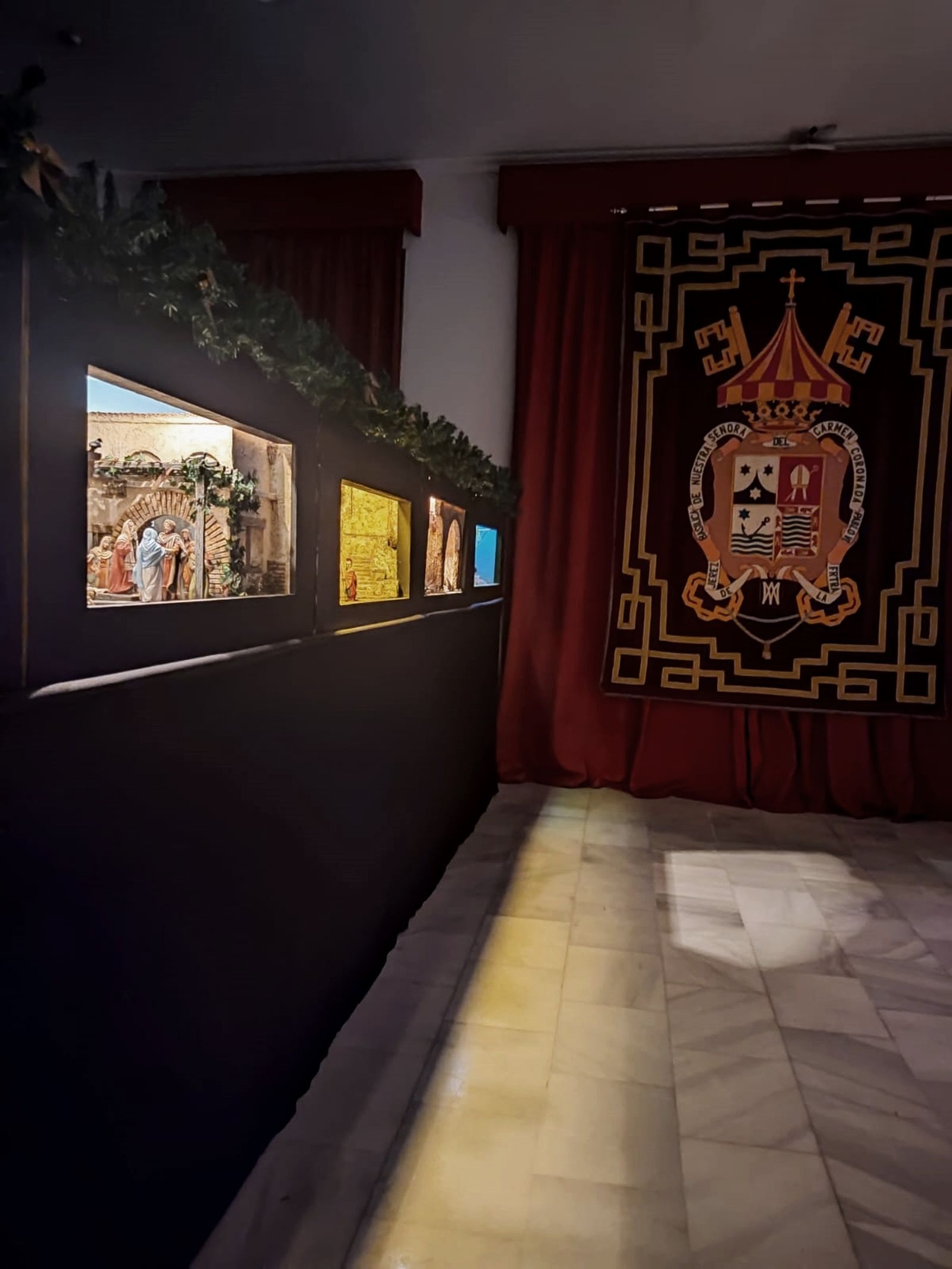 Dioramas navideños en la basílica del Carmen