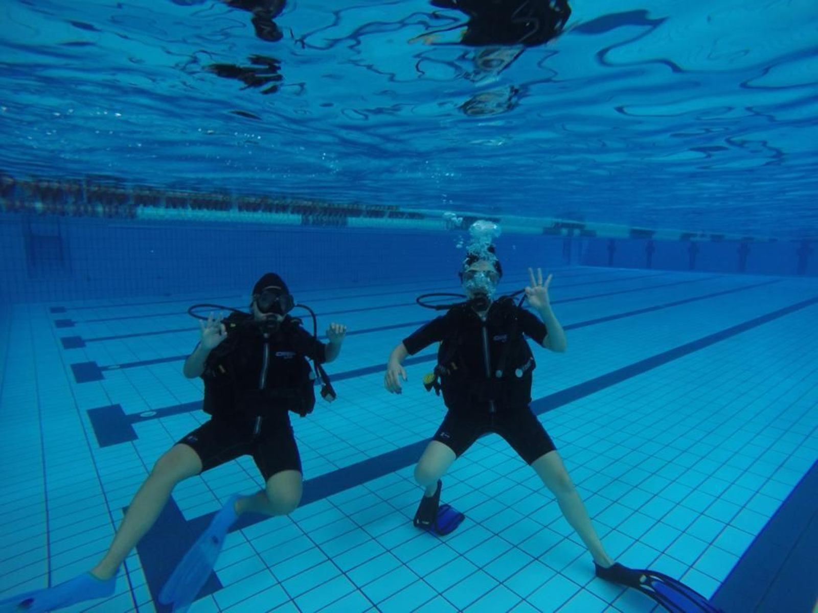 Una de las clases de submarinismo.