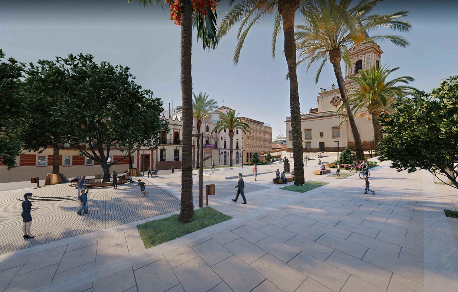 La futura plaza de San Pedro.