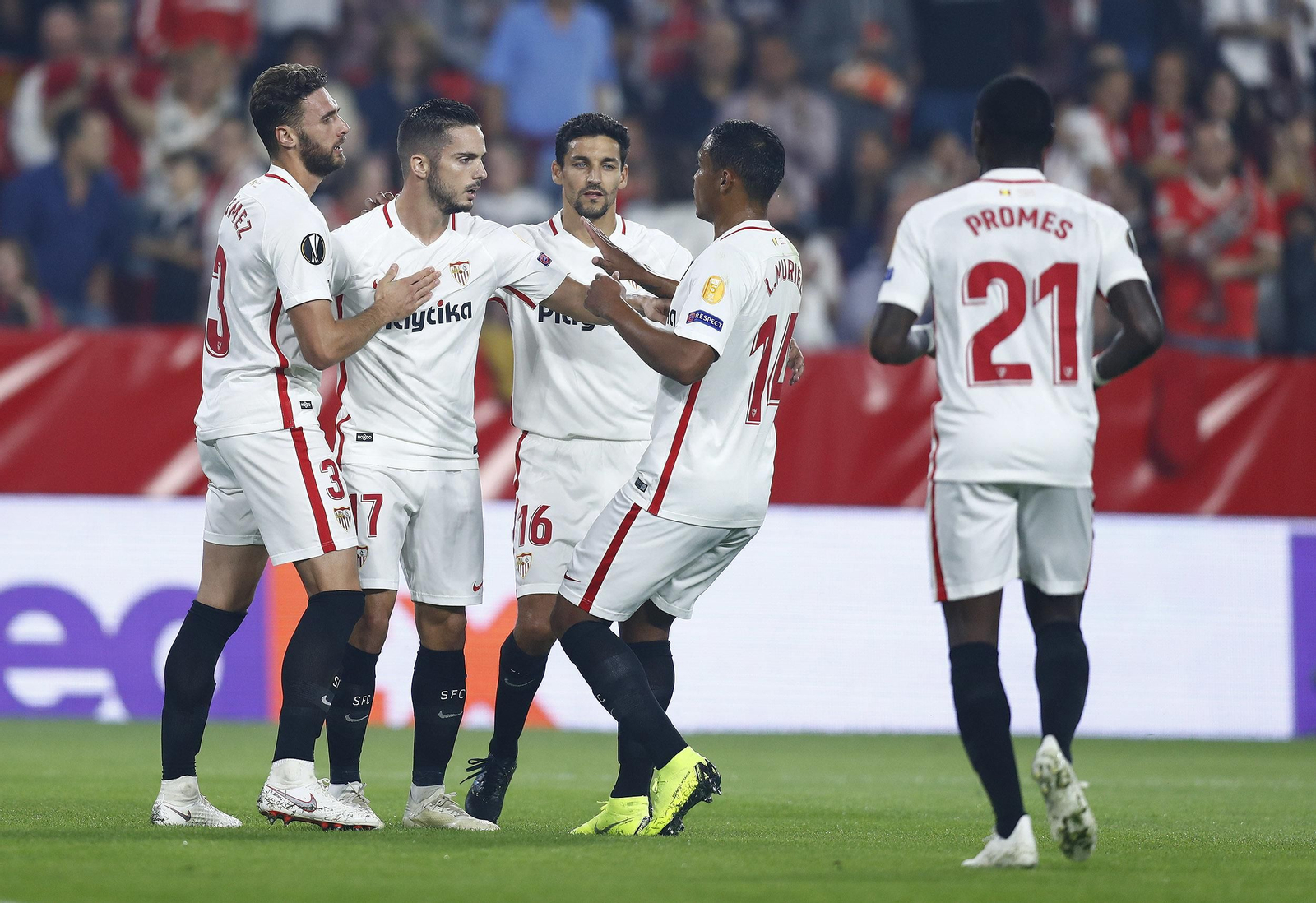 La imágenes del Sevilla-Akhisarspor