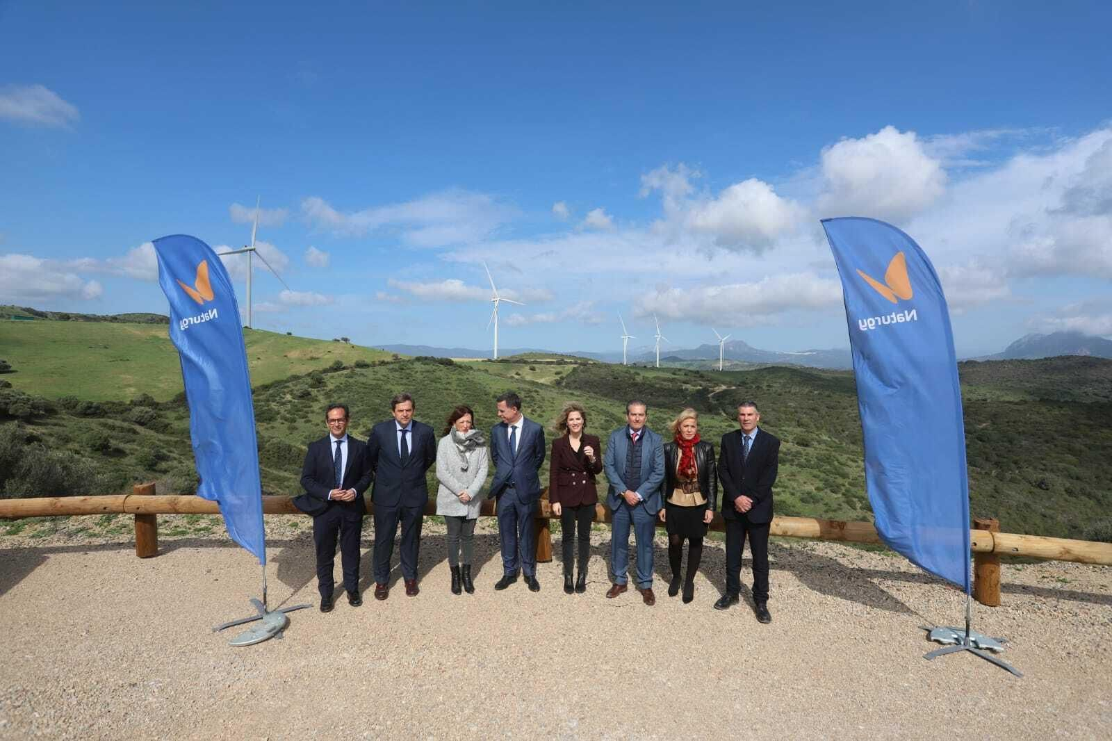 Inauguración del parque eólico de Naturgy en Tesorillo