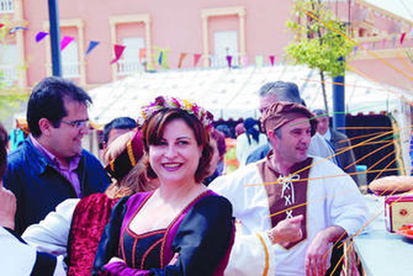 Gemma Mª Garrido Ibáñez en un mercado medieval similar al programado para estas fiestas.