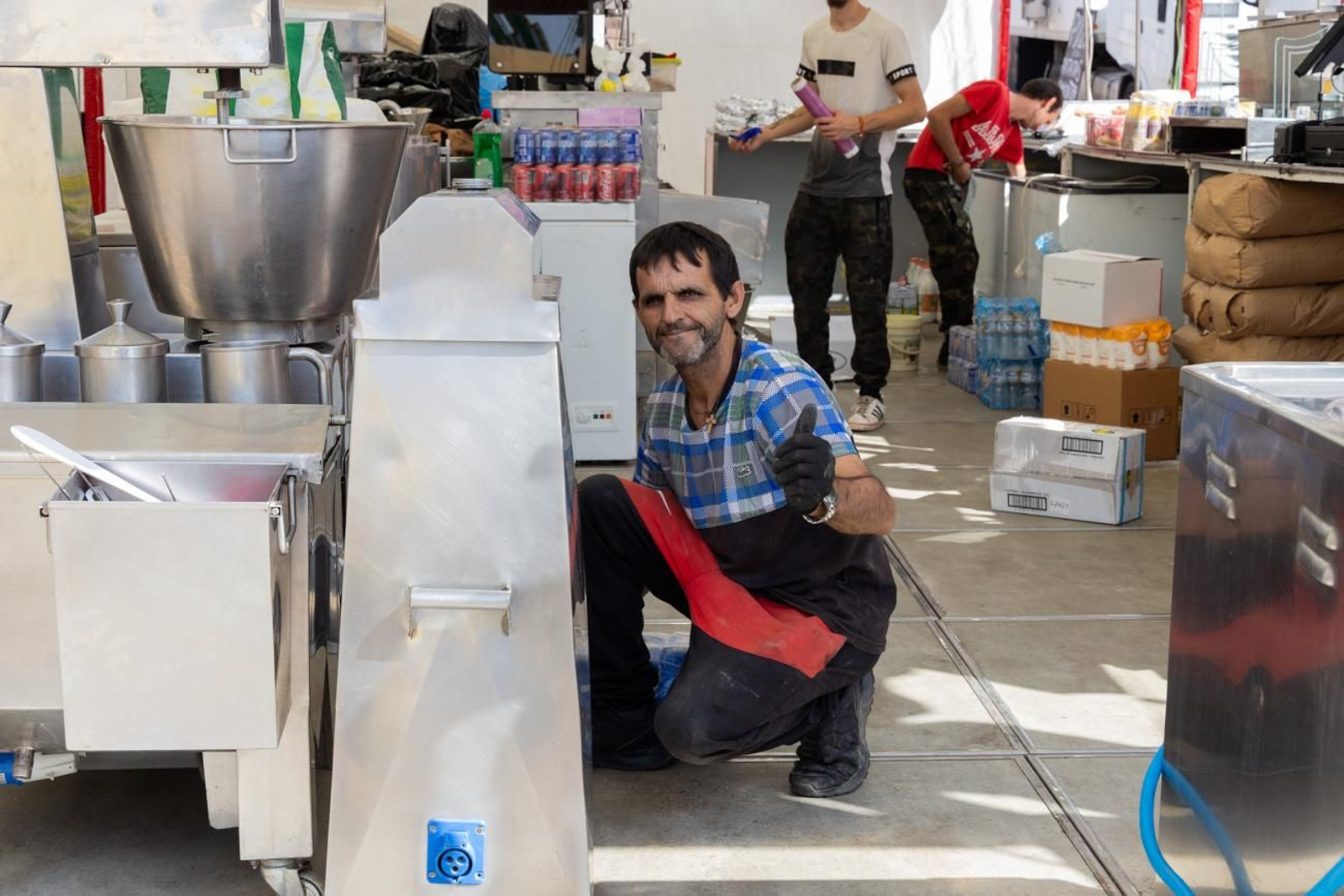 Así avanza el montaje de la feria de San Lucas