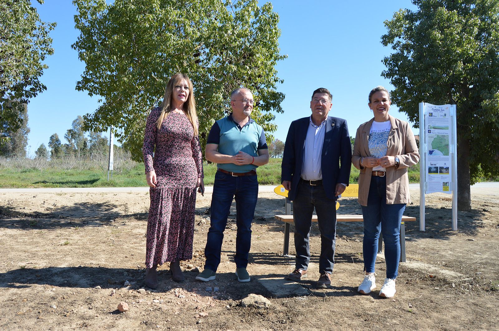 Visita a los trabajos de la Vía Verde.