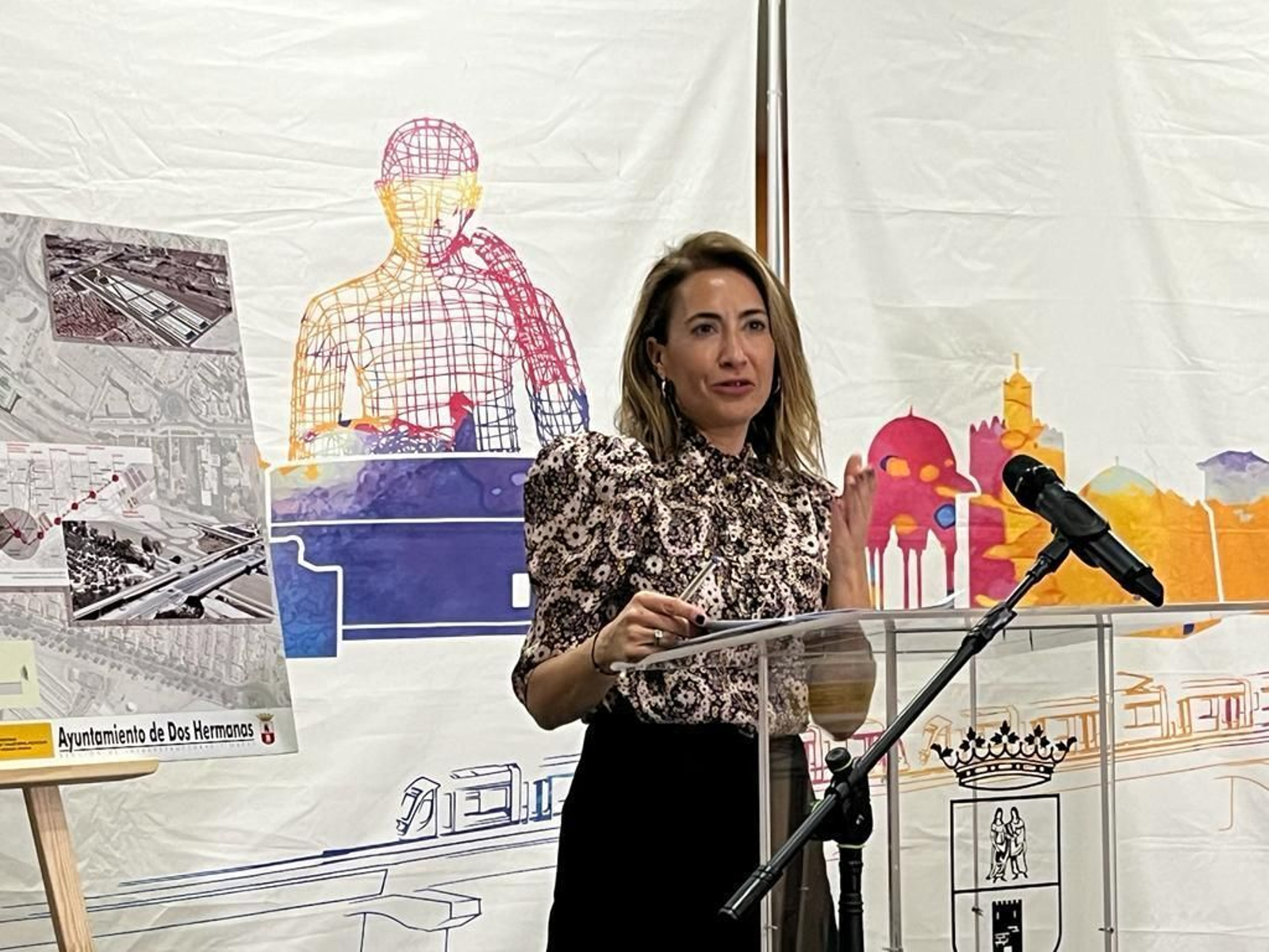 La ministra de Transportes, Raquel Sánchez, esta semana en Dos Hermanas.