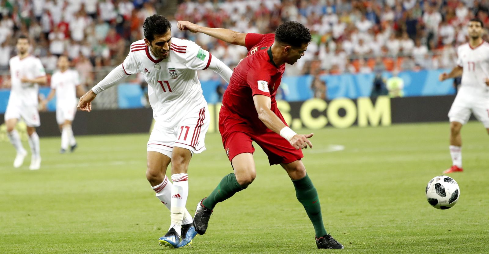 Las imágenes del Irán-Portugal