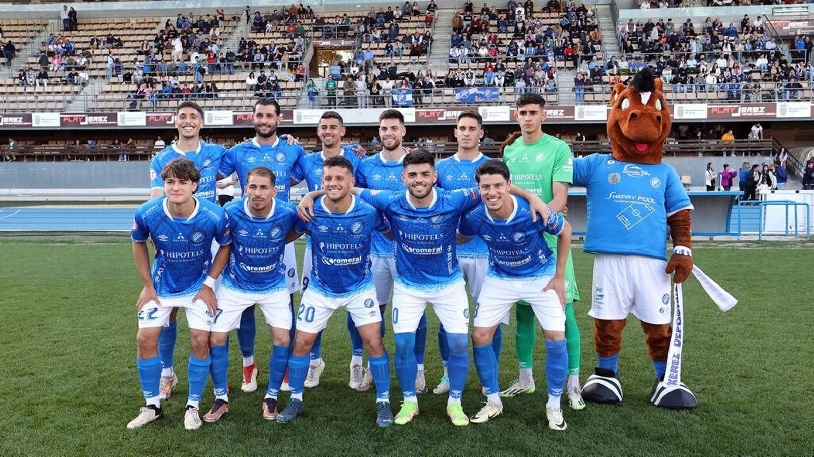Once inicial del Xerez DFC en su cita del domingo en Chapín frente al Coria (4-2).
