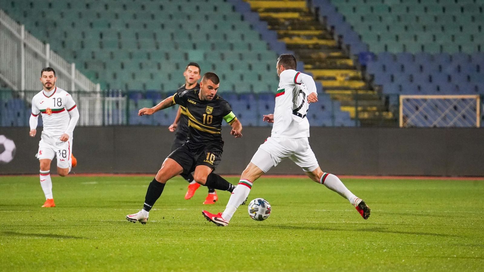 Liam Walker, en el pasado amistoso de Gibraltar en Bulgaria.