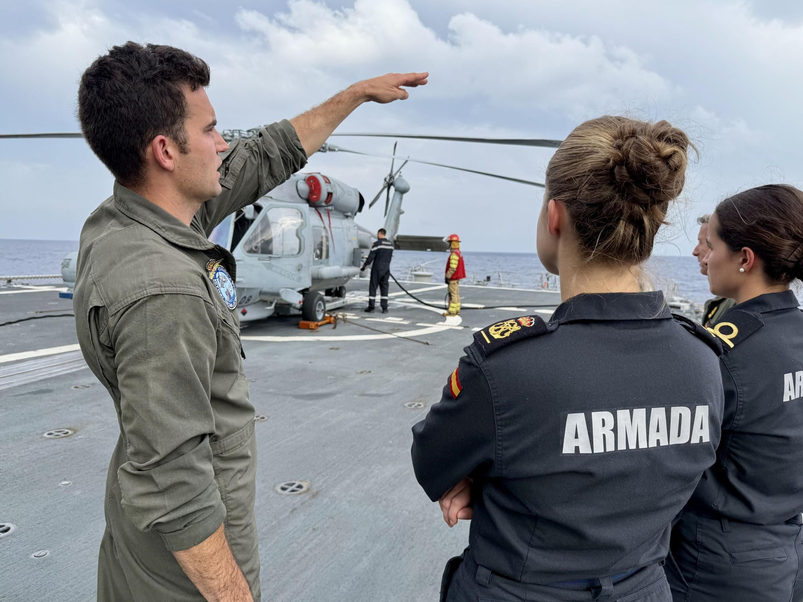 Las imágenes de la Princesa Leonor en la fragata de la Armada 'Blas de Lezo'