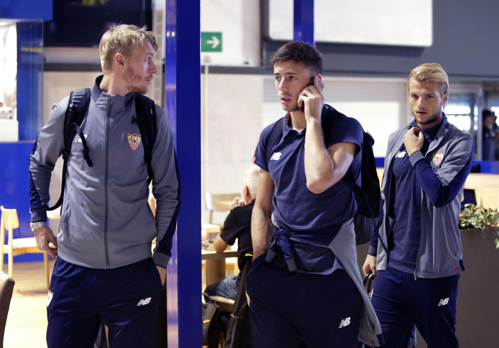 Kjaer, en el aeropuerto