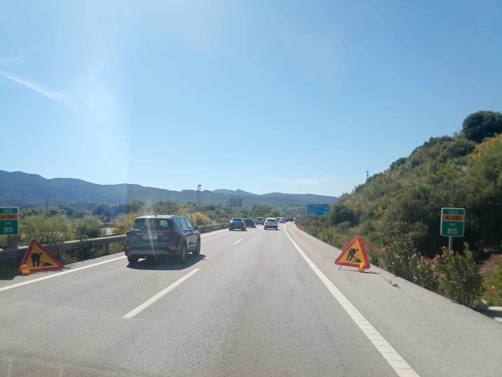 Obras en la autovía A-381 provocarán cortes de tráfico durante cuatro meses.