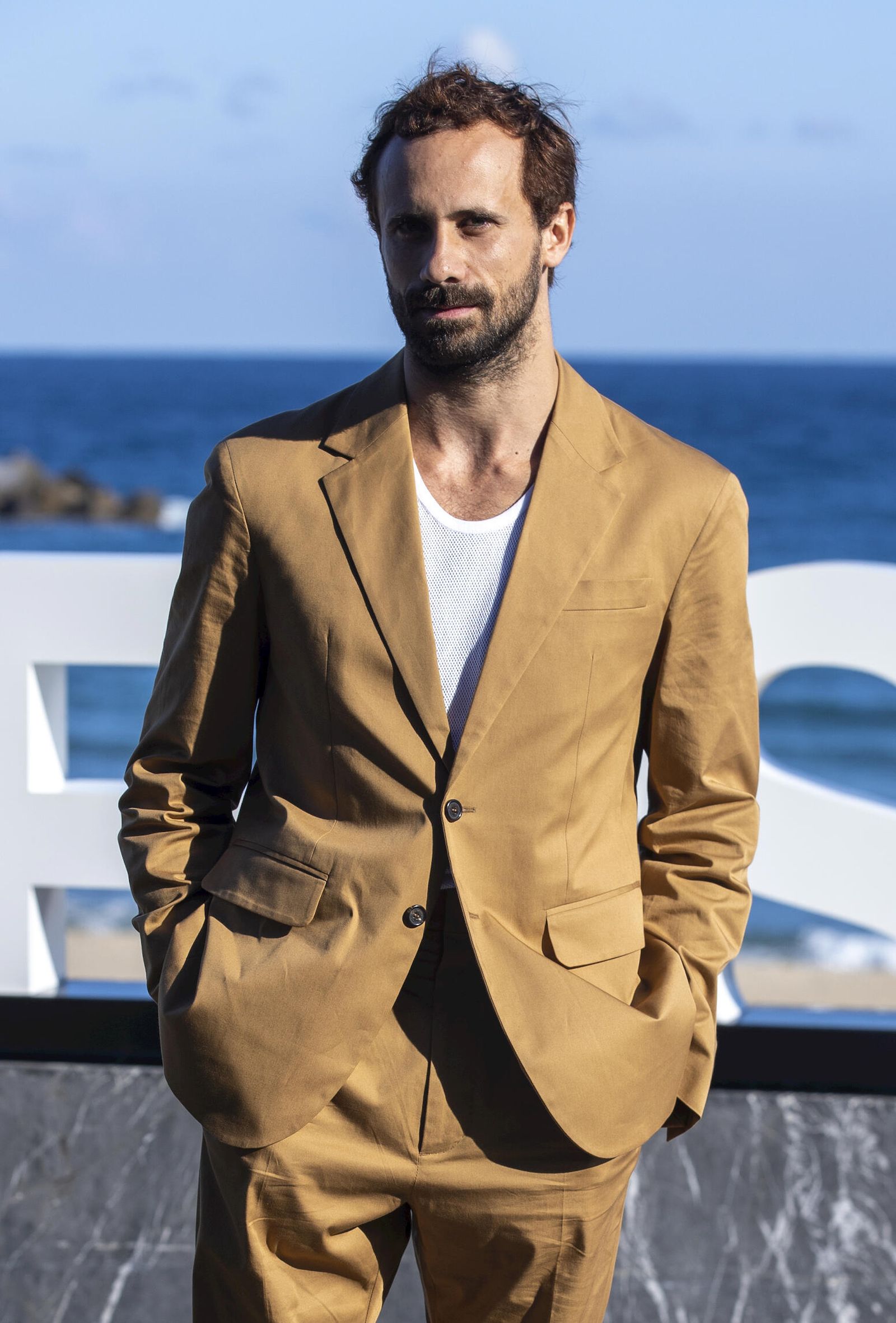 El actor Oriol Pla en el Festival de San Sebastián de este año