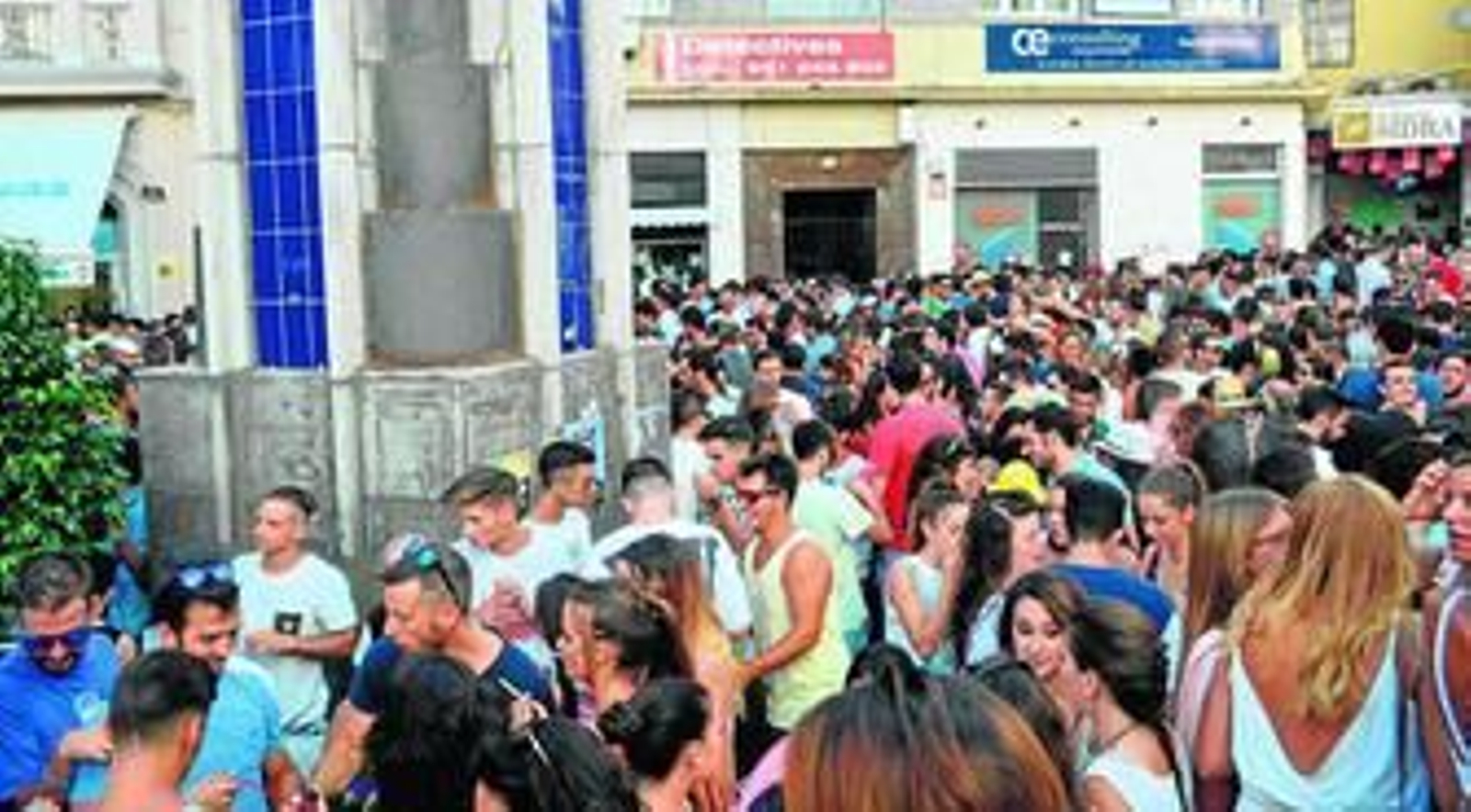 Uncibay es una de las plazas con mayores aglomeraciones durante la Feria.