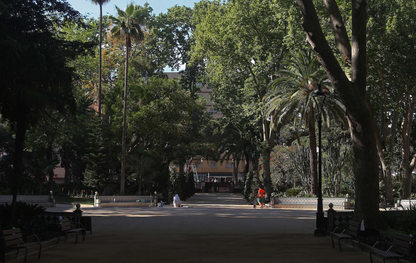 El parque María Cristina de Algeciras, listo para su reapertura
