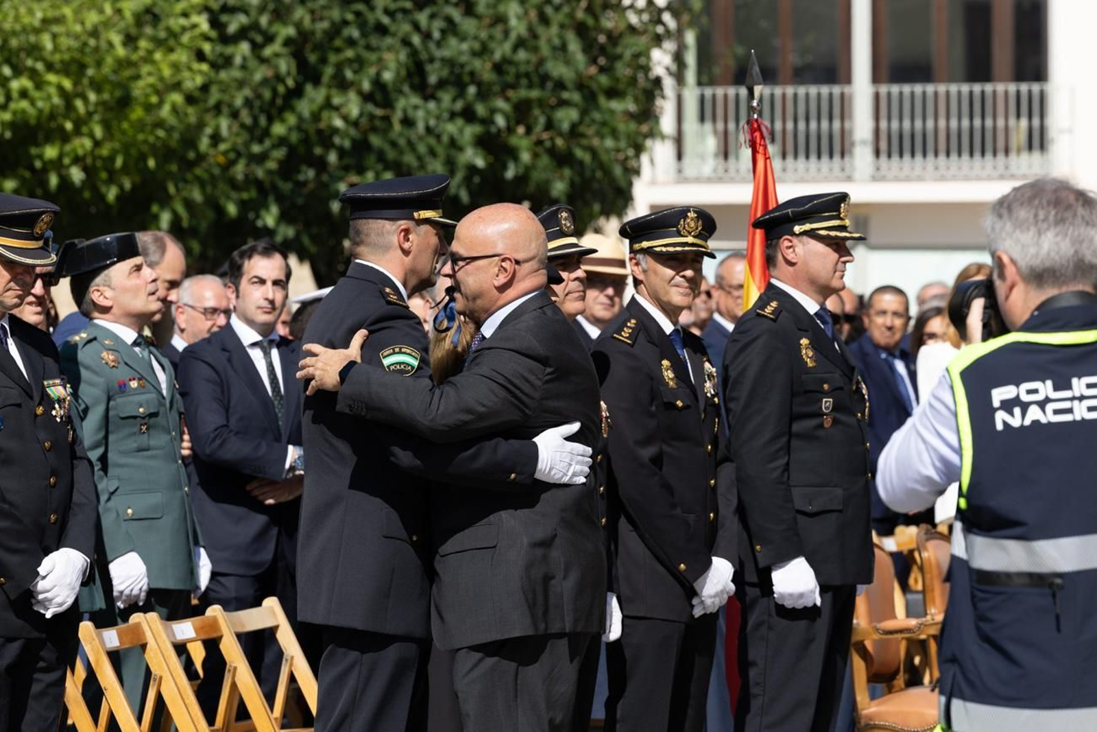 Acto por el día de la Policía Nacional, con motivo de la festividad los Santos Ángeles Custodios