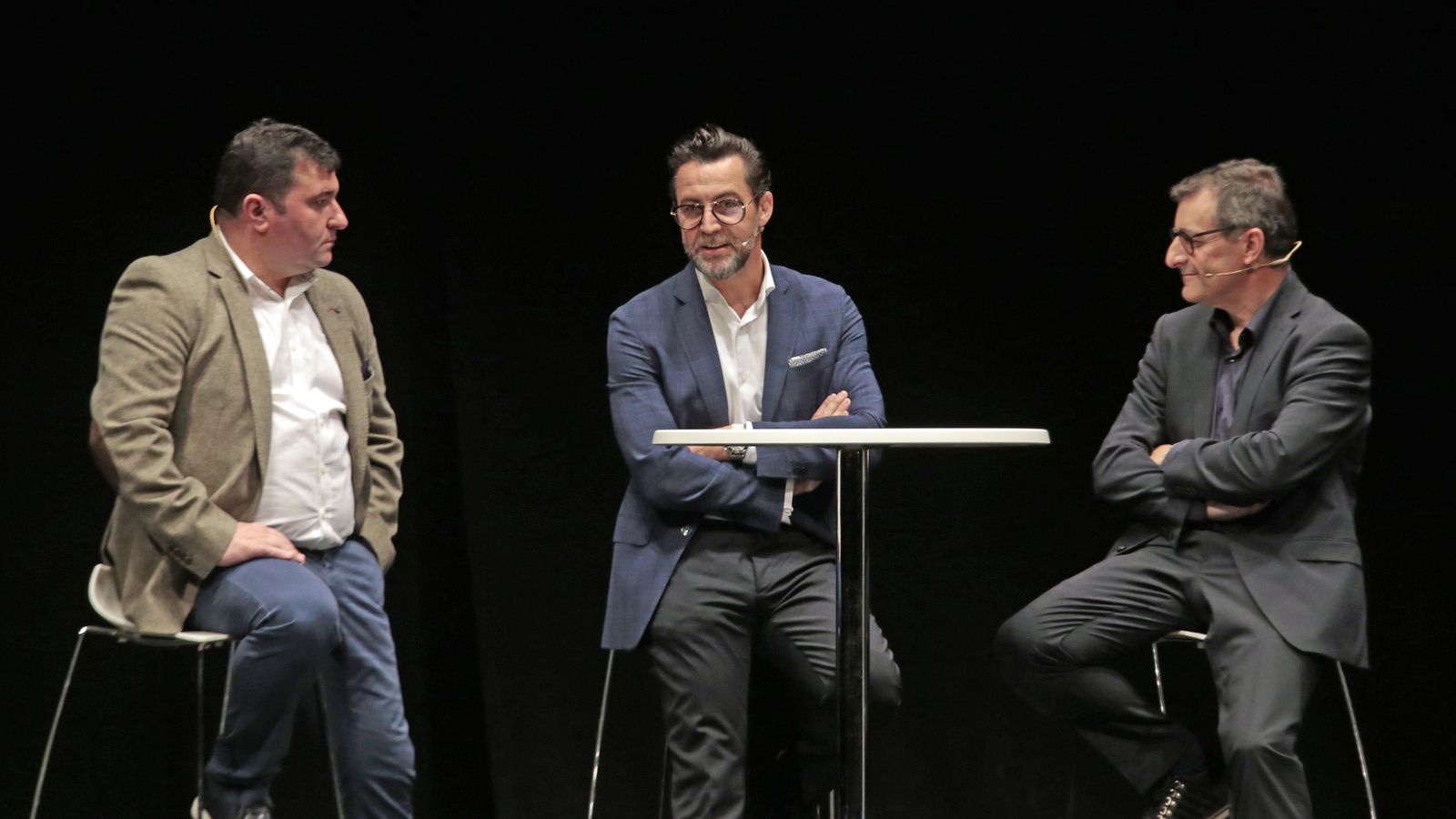 Josep Roca, Quique Dacosta y Juan Carlos Navarrete durante una de las ponencias del foro.
