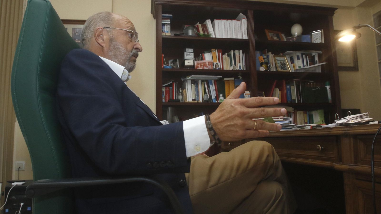 El letrado, durante la conversación con 'el Día'.
