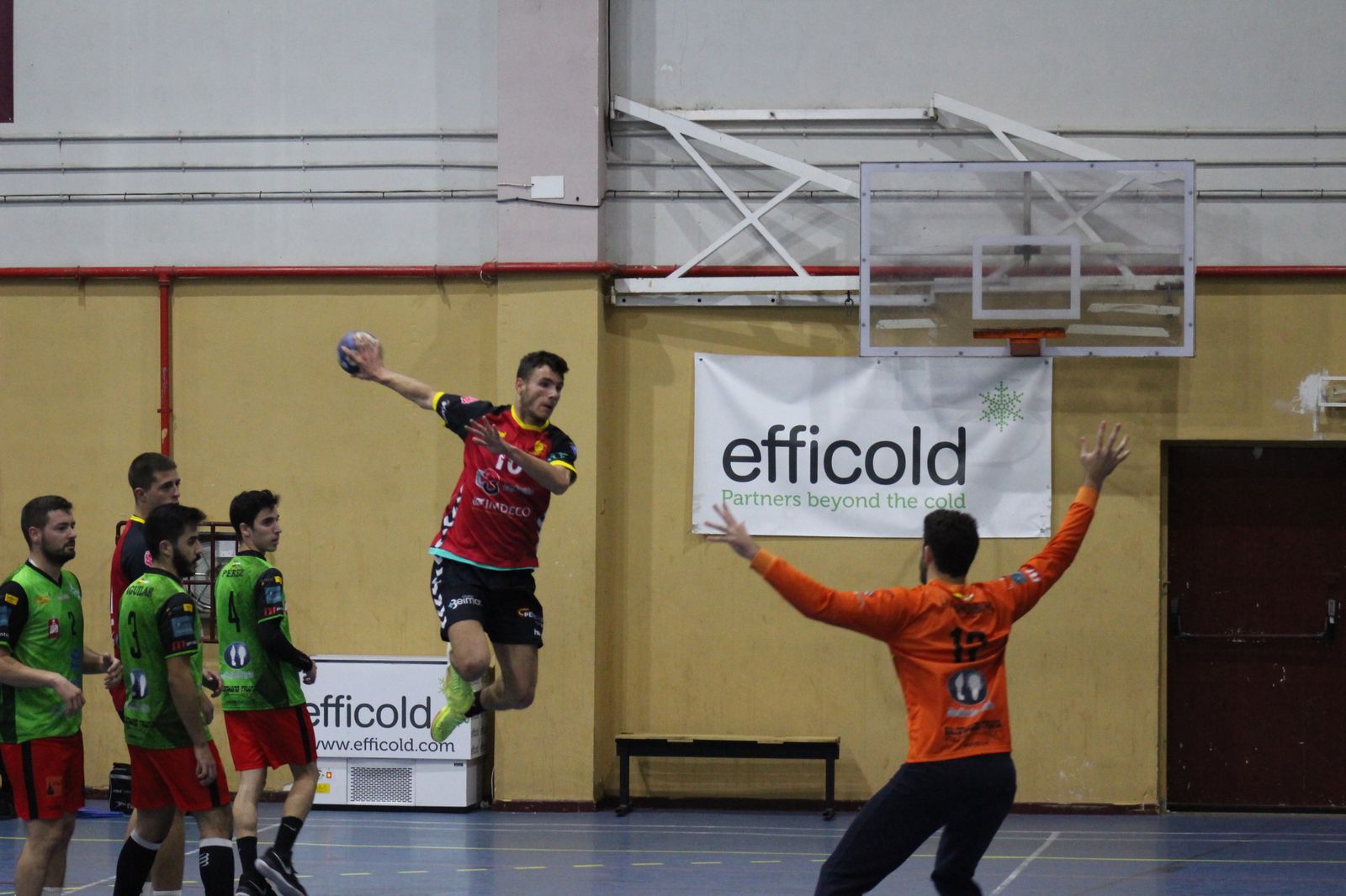 Carlos León, en un encuentro de la pasada temporada.