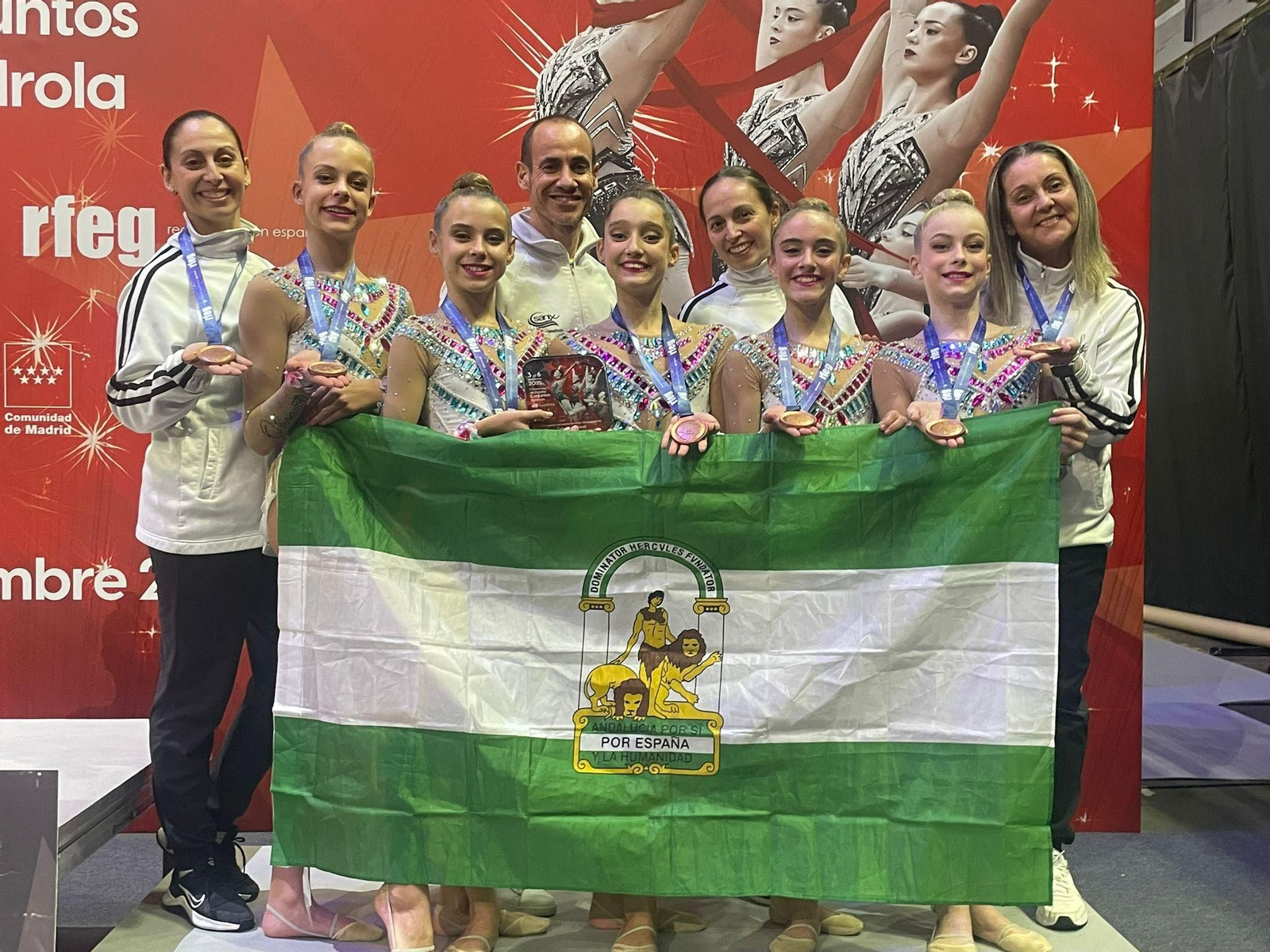 El Club Gimnasia Chiclana se colgó también hace unas semanas el bronce en el Campeonato de Andalucía.