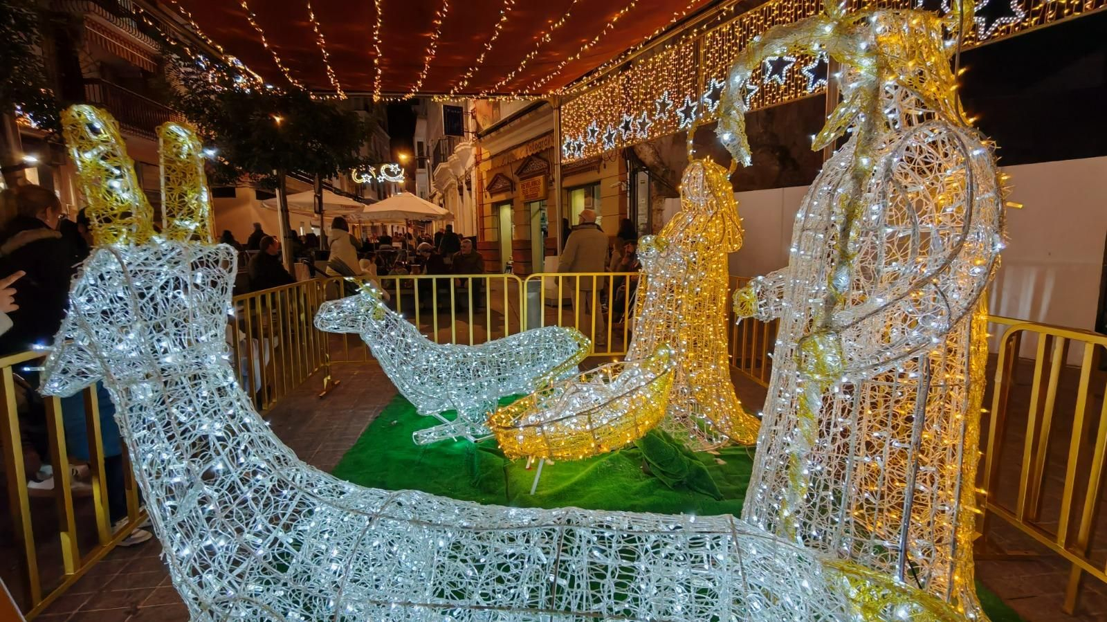 Inauguración del alumbrado especial de Navidad en Montilla