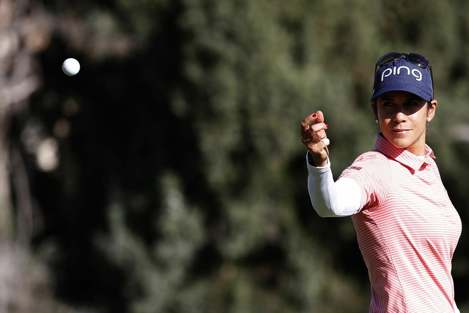 Azahara Muñoz en un momento del Open de España celebrado en Marbella.