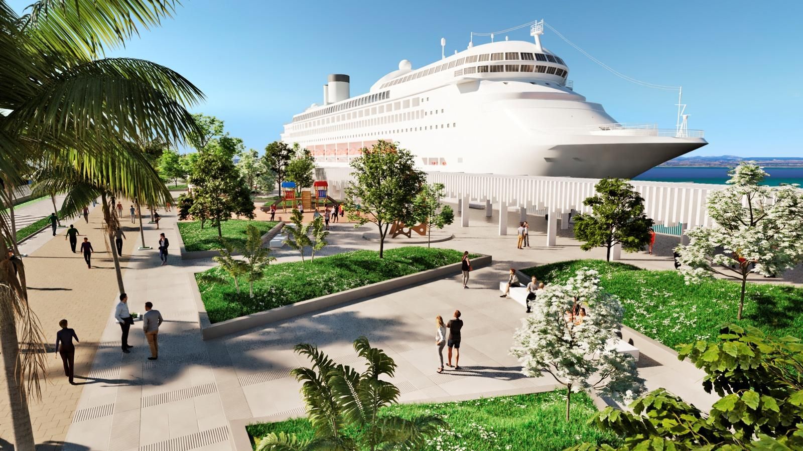 La integración del muelle de Cádiz en la ciudad será realidad en septiembre de 2026