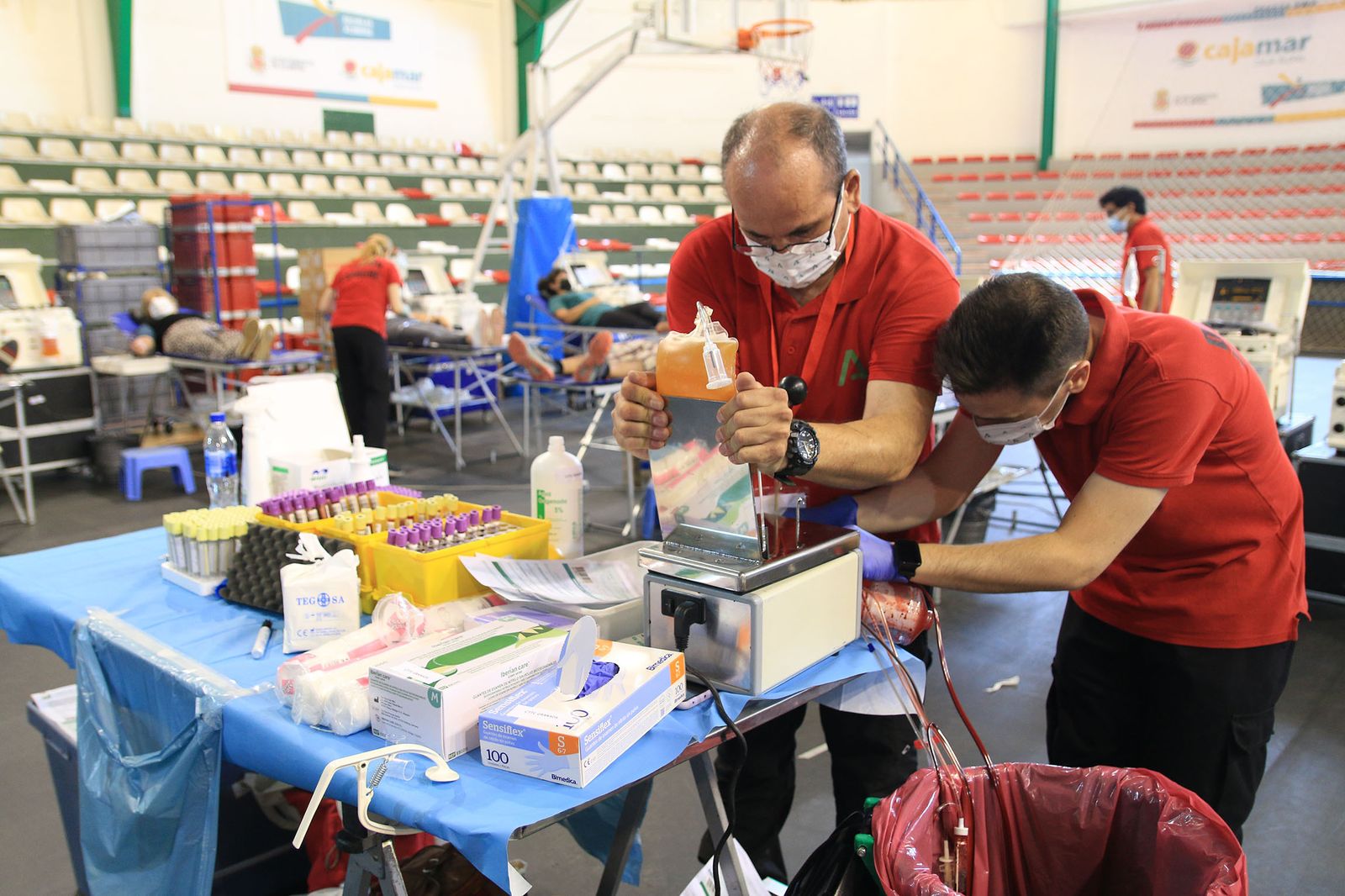 El pabellón Rafael Florido acoge el récord de donantes de sangre