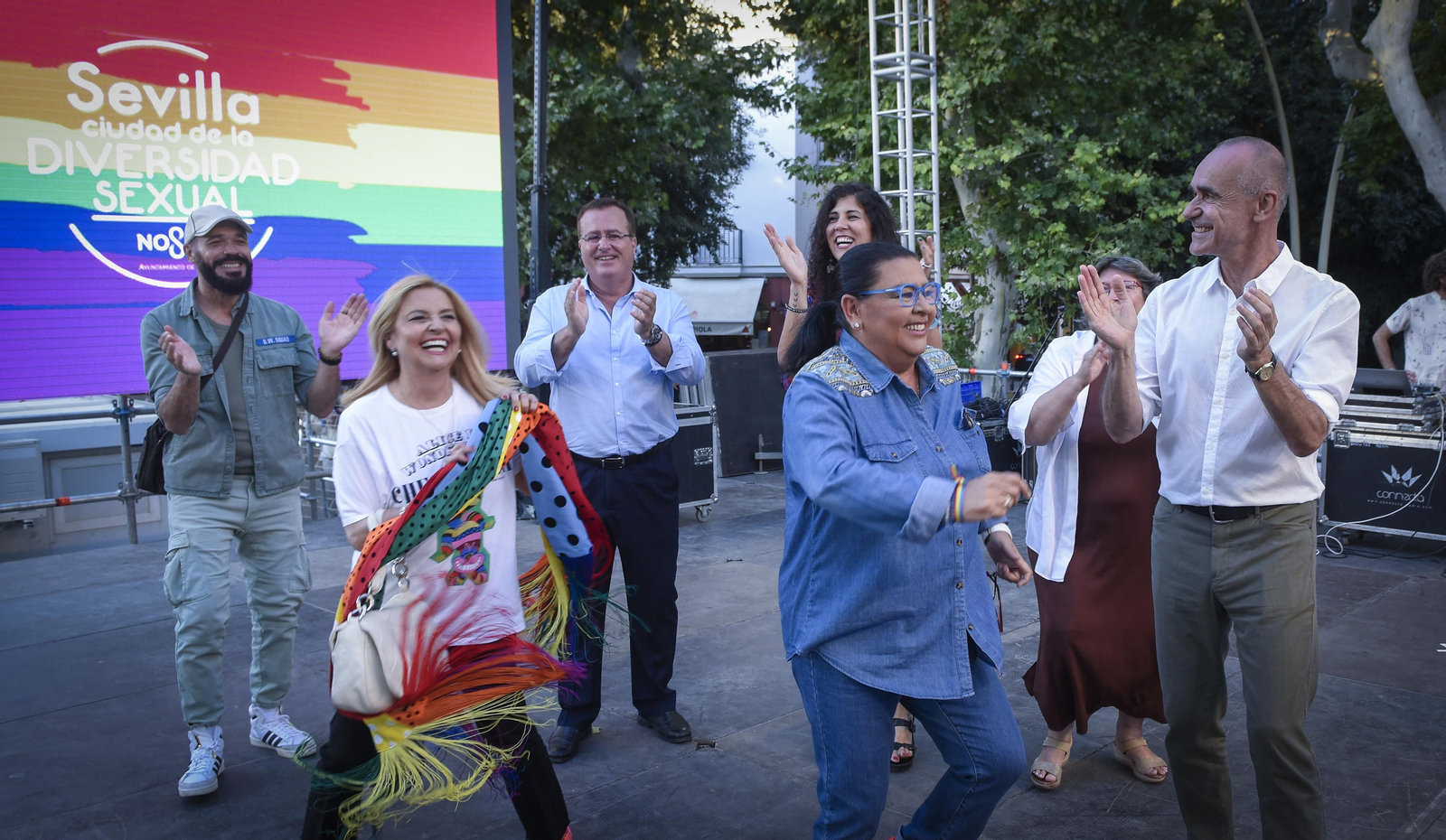 Las imágenes del pregón de María del Monte del Orgullo en Sevilla 2022