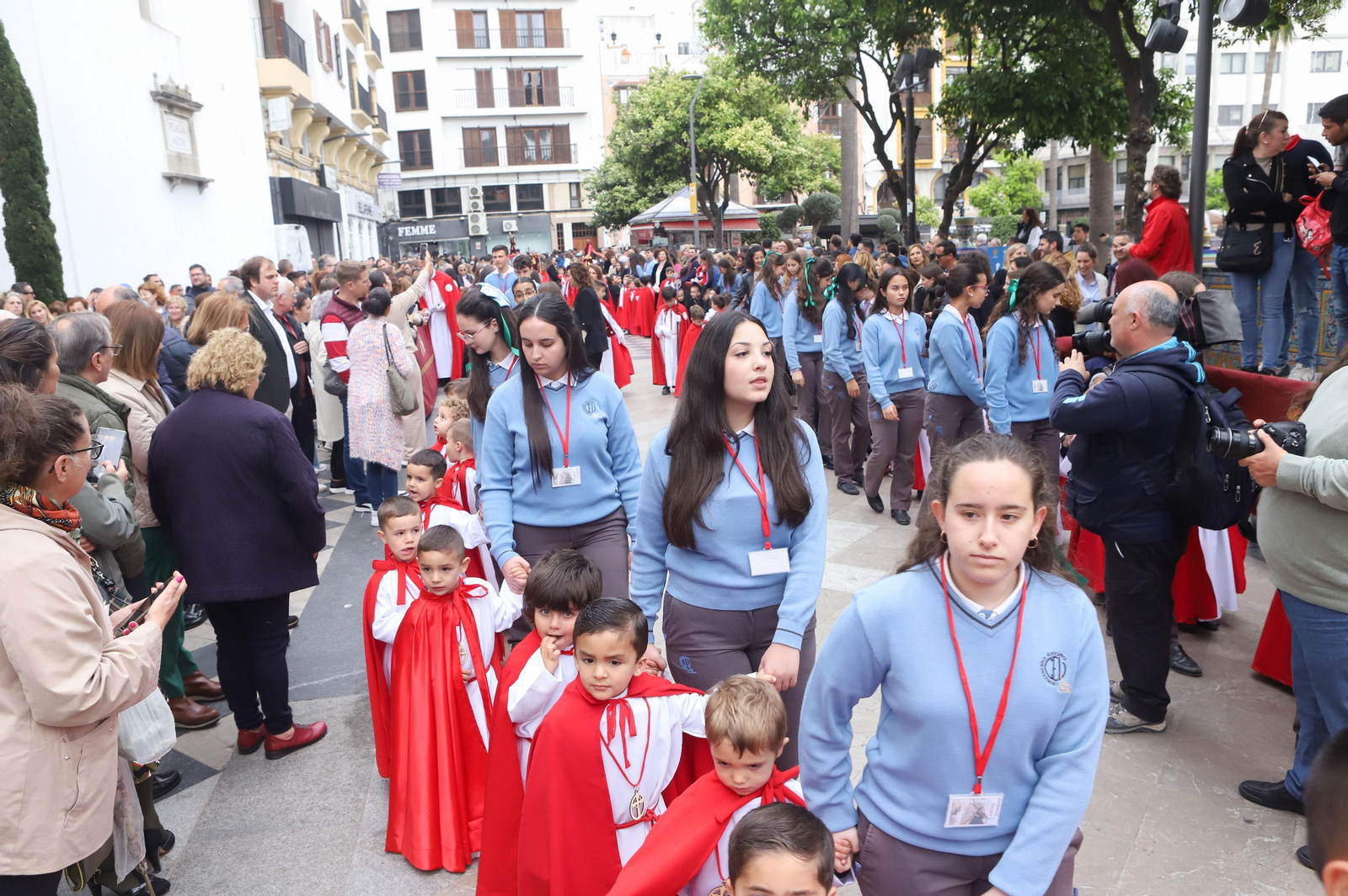 Fotos de la procesión infantil del colegio Nuestra Señora de los Milagros de Algeciras