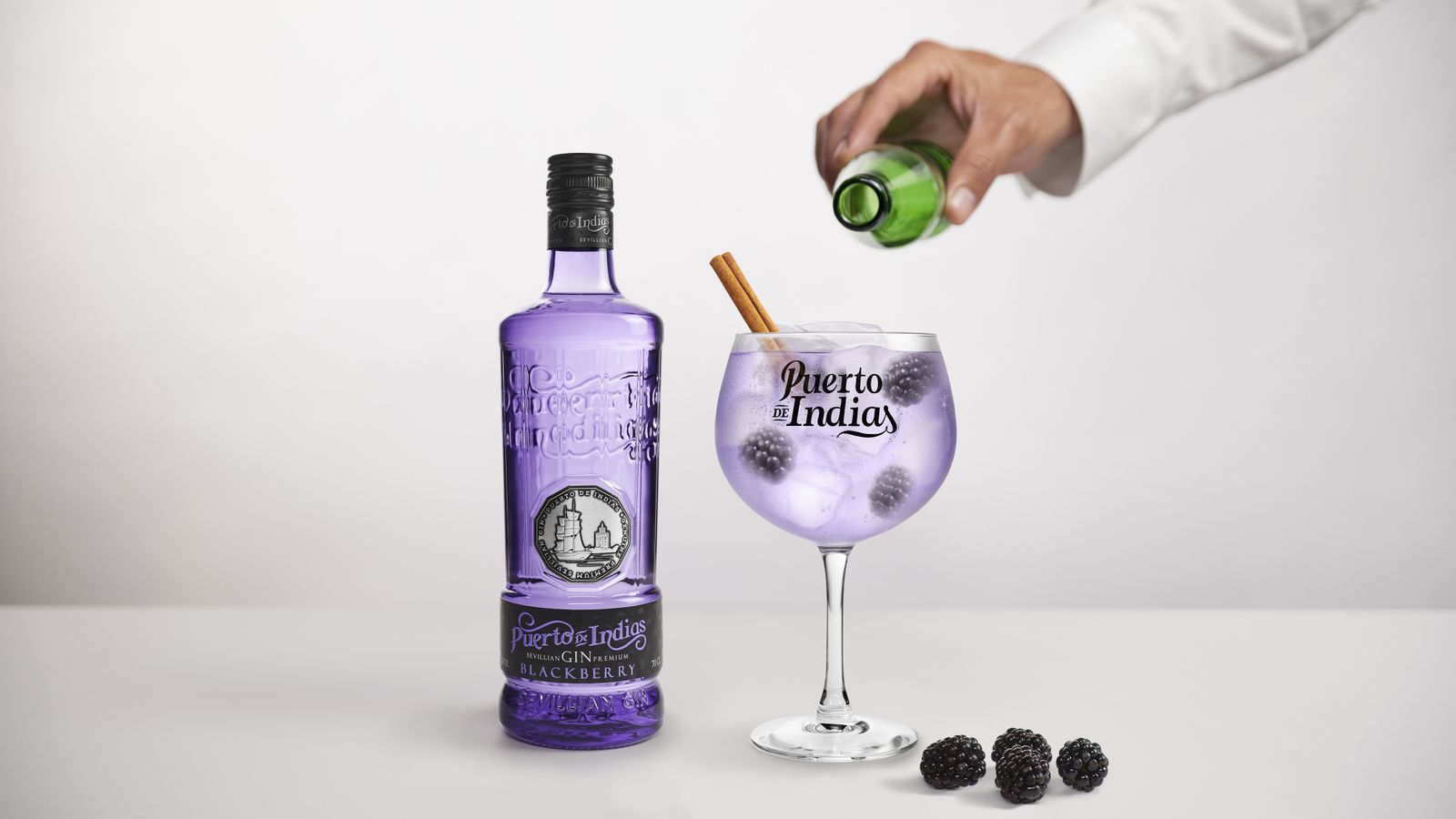 Puerto de Indias Blackberry, la nueva ginebra de mora de la marca.