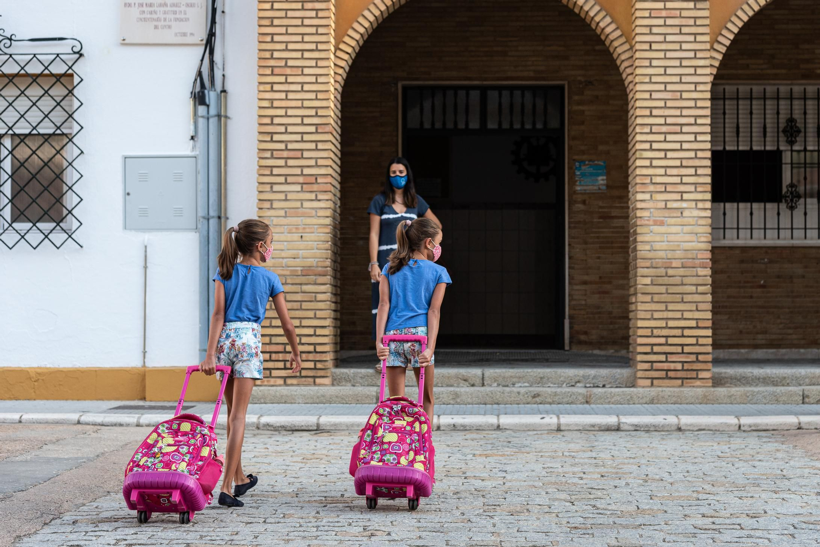 Imágenes de la vuelta al cole en Huelva