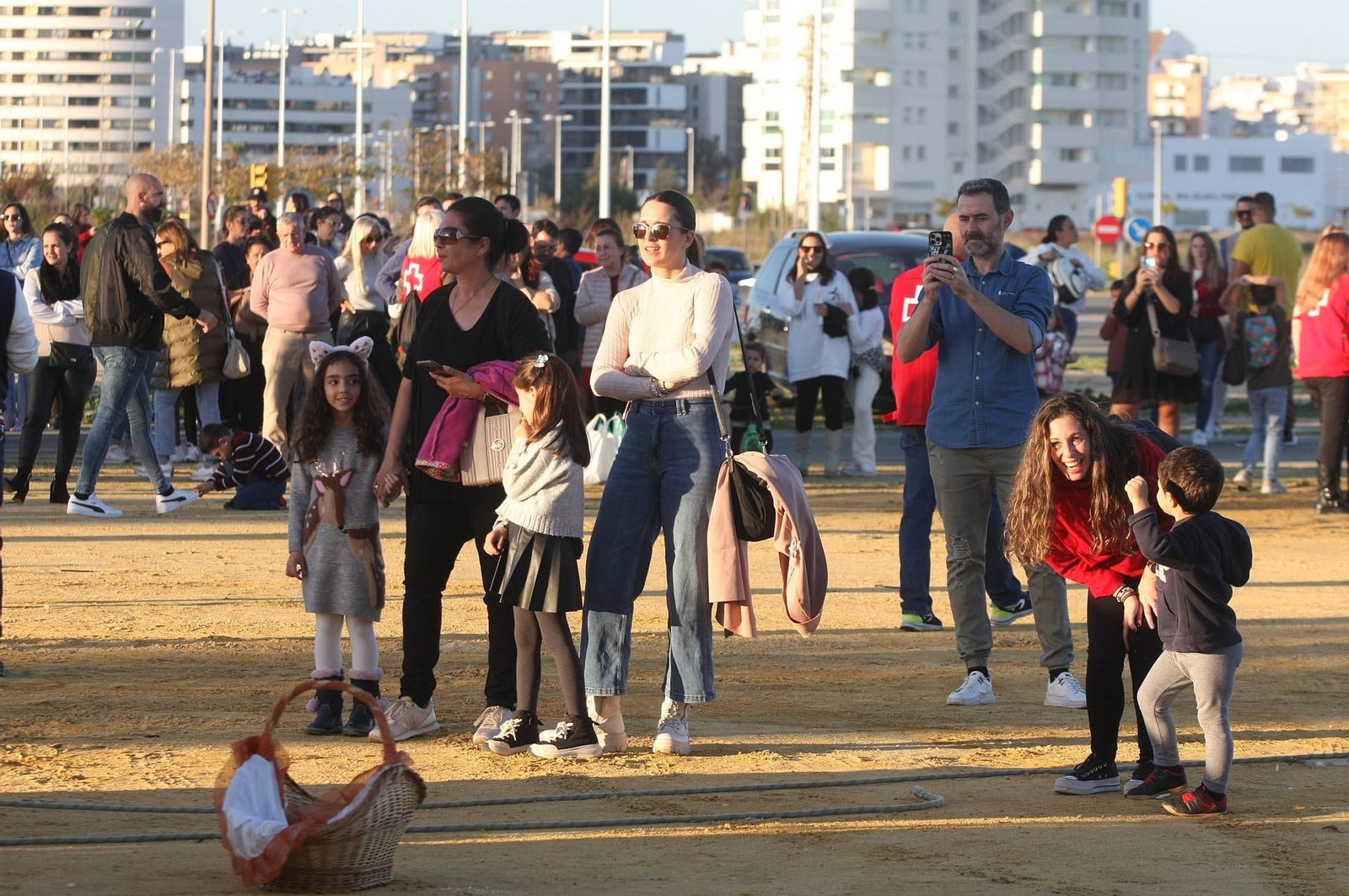 Imágenes del vuelo del globo aeroestático  en Huelva