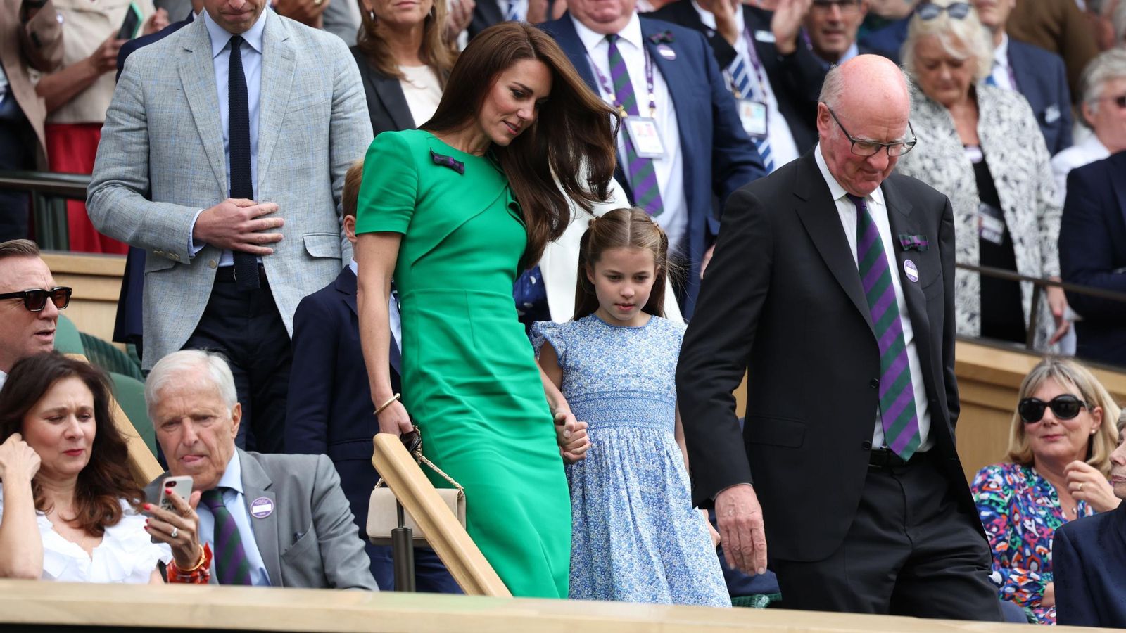 La princesa Catalina y su hija Carlota en Wimbledon 2023
